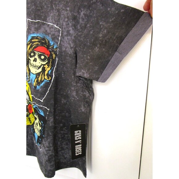 Guns N Roses T-shirt Graphics - Short Sleeve Gray - Women/Junior Size Small NWT - Picture 12 of 15